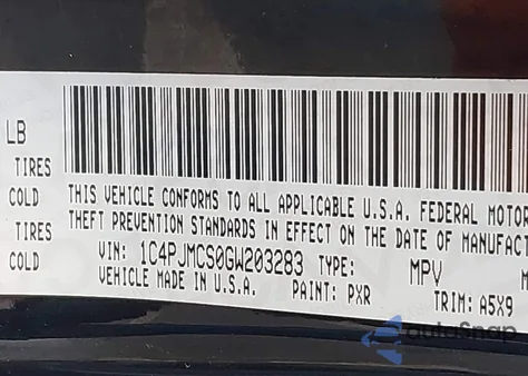 2016 Jeep Cherokee Altitude z USA, uszkodzony, nr VIN 1C4PJMCS0GW203283